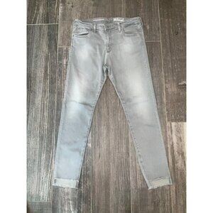 A.G. Adriano Goldschmied The Farrah Skinny Ankle Jeans 31R Light Grey